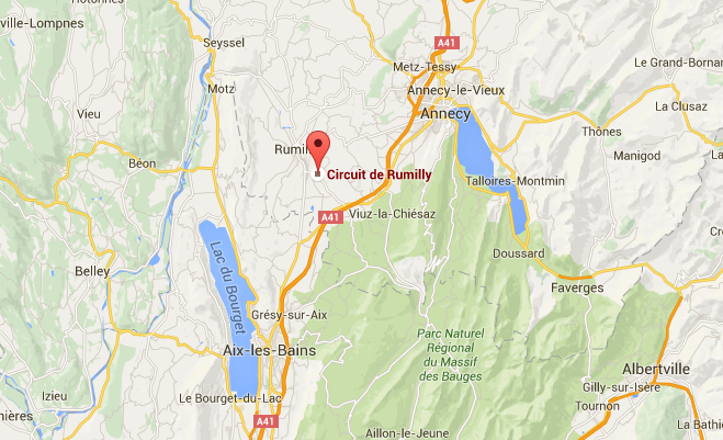 Localisation sur carte du circuit